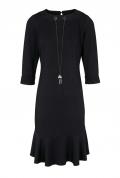 Jerseykleid mit Kette schwarz