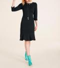 Jerseykleid mit Kette schwarz