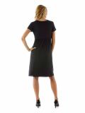 Jerseykleid mit Spitze schwarz