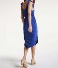 Jerseykleid royalblau