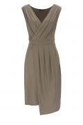 Jerseykleid taupe