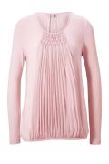 Jerseyshirt mit Chiffon rosé