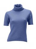 Kaschmir-Rollkragenpullover blau