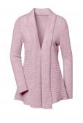 Kaschmir-Strickjacke rosé-melange