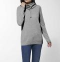 Kaschmirpullover grau-melange