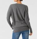 Kaschmirpullover grau-melange