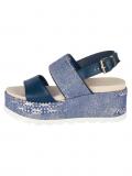 Keilsandalette blau-denim