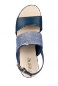 Keilsandalette blau-denim