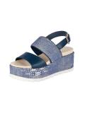 Keilsandalette blau-denim