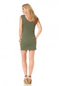 Kleid khaki-gold