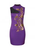 Kleid lila-gold