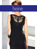 Kleid m. Strass u. Spitze schwarz