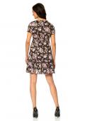 Kleid mit Blumen braun