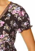 Kleid mit Blumen braun