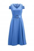 Kleid mit Gürtel aqua