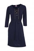 Kleid mit Kette marine Gr. 40