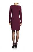 Kleid mit Nieten bordeaux