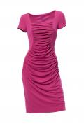 Kleid mit Raffungen pink