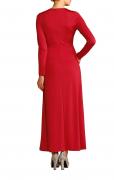 Kleid mit Raffungen rot