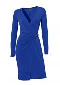 Kleid mit Schnalle royalblau