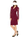 Kleid mit Spitze bordeaux