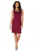 Kleid mit Spitze bordeaux