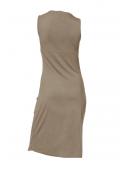 Kleid mit Spitze taupe