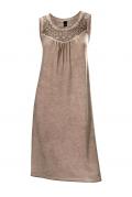 Kleid mit Spitze taupe