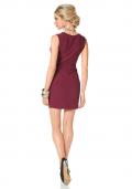 Kleid mit Zierelement bordeaux