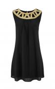 Kleid schwarz-gold Gr.40