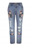 Kopie von Marken-Jeans mit Stickerei hellblau  W27 inch