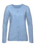 Kuschel-Cardigan blau