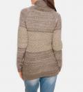 Kuschel-Rollkragenpullover beige-taupe