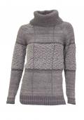 Kuschel-Rollkragenpullover grau