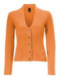 Kuschel-Strickjacke orange