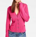 Kuschel-Strickjacke pink