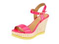 Lack-Sandalette neonpink