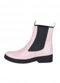 Lackleder-Chelsea-Boots rosa