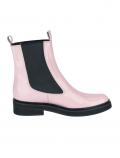 Lackleder-Chelsea-Boots rosa