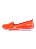 Lackleder-Slipper neonorange