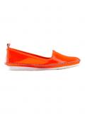 Lackleder-Slipper neonorange