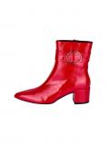 Lackleder-Stiefelette rot