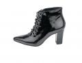 Lacklederstiefelette schwarz