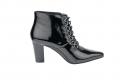 Lacklederstiefelette schwarz