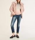 Lammfell-Look-Jacke puder