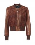 Lammnappaleder-Blouson cognac