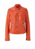 Lammnappaleder-Lederjacke blutorange