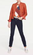 Lammnappaleder-Lederjacke blutorange