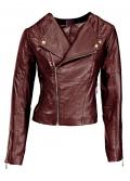 Lammnappalederjacke bordeaux