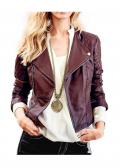 Lammnappalederjacke bordeaux